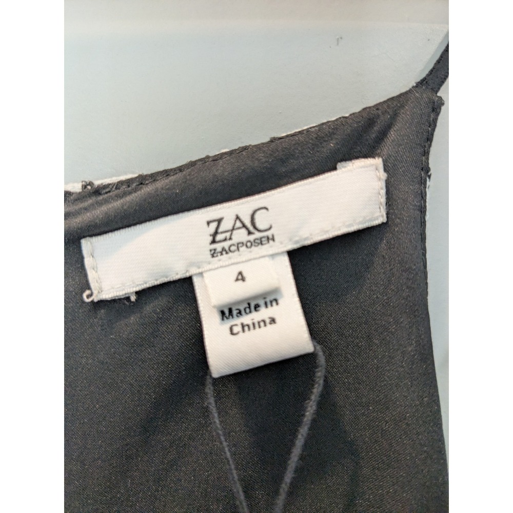 NWT ZAC Zac Posen Brianna Lace Tiered Ruffle Tulle Dress Size‎ 4 - Picture 4 of 13